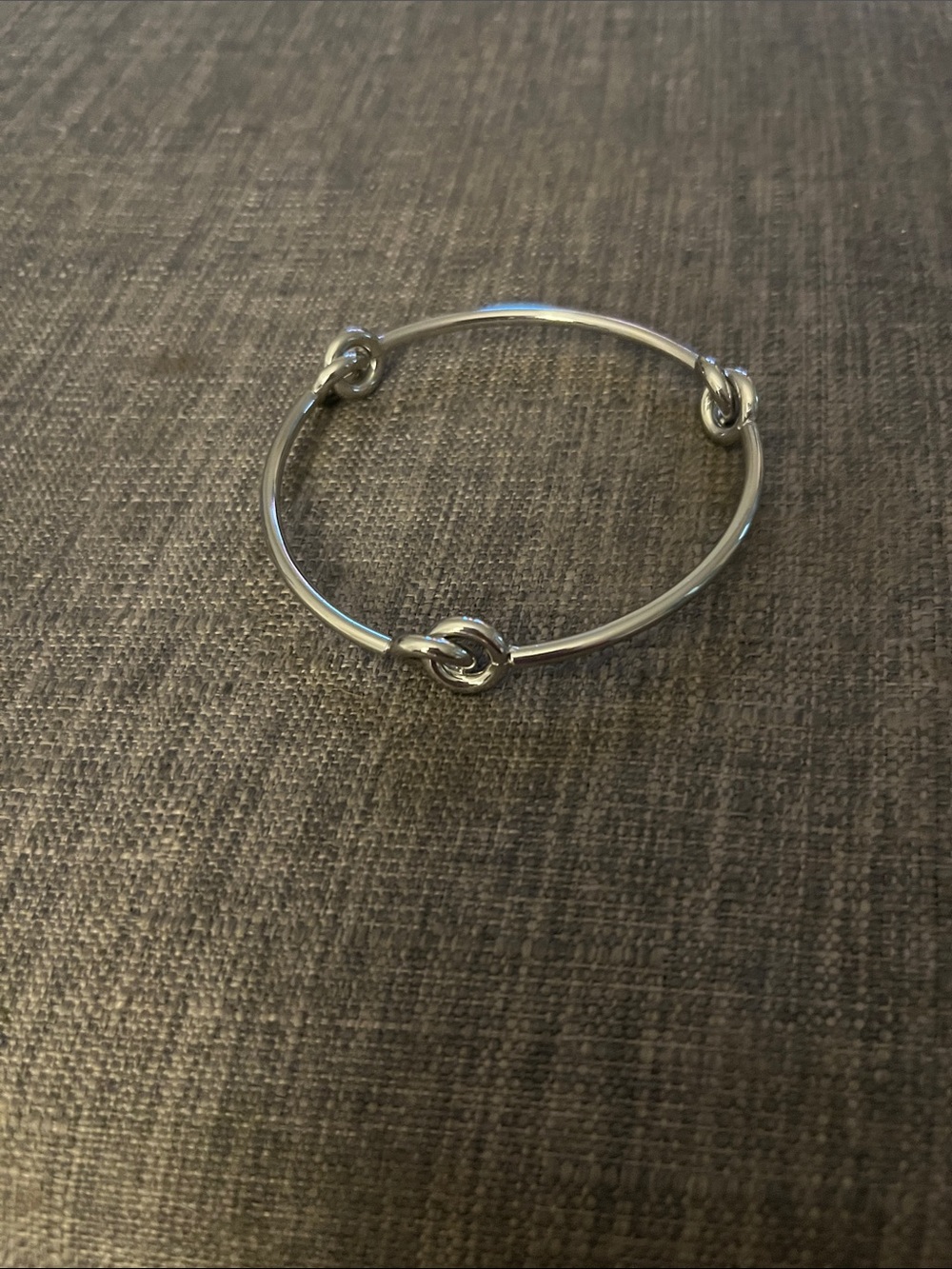 Talbots Silver Knot Bangle Bracelet